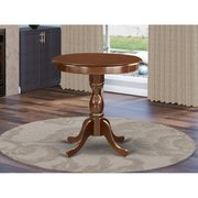 East West Furniture East West Furniture EST-MAH-TP Eden Amazing Small Dining Table with Oak Table Top Surface & Asian Wood Kitchen Table with Pedestal Legs EST-MAH-TP